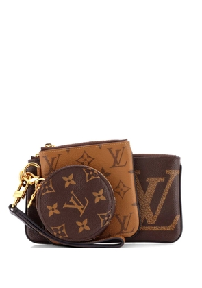 Louis Vuitton Pre-Owned Trio Pouch Set Reverse Monogram Giant clutch bag - Brown