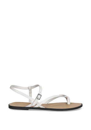 VAGABOND strap buckle sandals - White