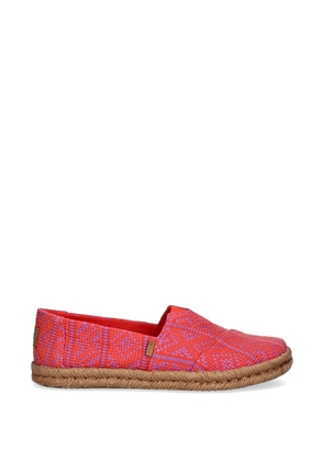 Toms braided trim flat espadrilles - Red