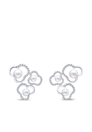 TASAKI Chants Duo akoya pearls and diamonds earrings - Silver