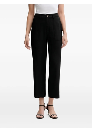 Benetton button straight trousers - Black