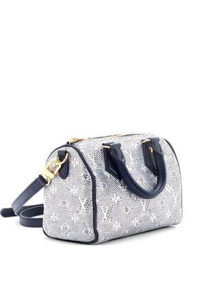 Louis Vuitton Pre-Owned Speedy Bandouliere Bag Monoglam Jacquard Canvas 20 satchel - Blue