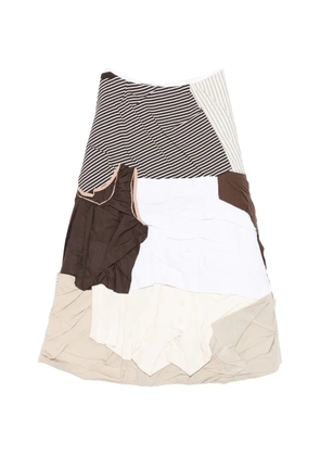Moschino patchwork midi skirt - Neutrals