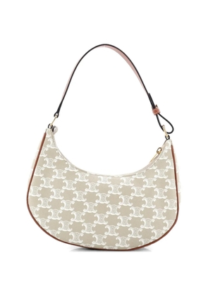 Celine Pre-Owned Ava Bag Triomphe Coated Canvas hobo bag - Neutrals