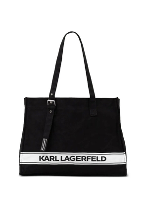 Karl Lagerfeld logo-detail tote bag - Black