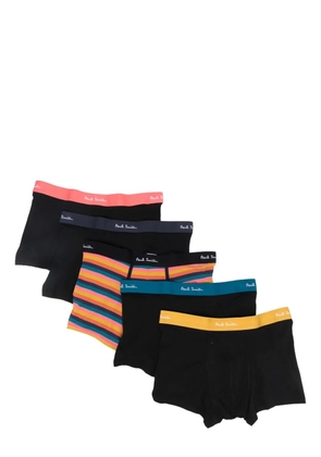 Paul Smith elastic-logo cotton boxers - Black