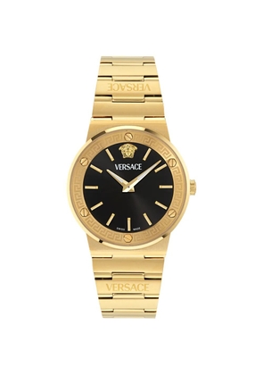 Versace Greca 38mm watch - Black