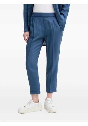 Benetton cuffed elasticated-waistband trousers - Blue