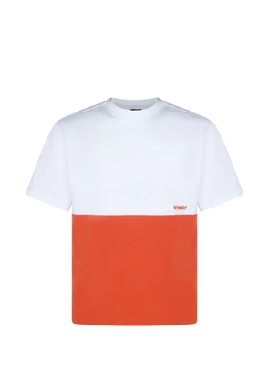 K-Way colourblock T-shirt - White