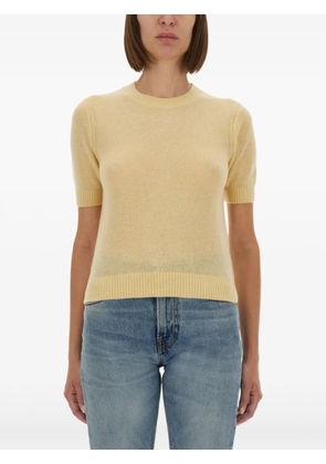 Guest In Residence short-sleeved sweater - Yellow