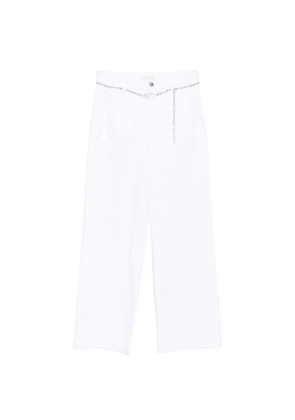 LIU JO white cropped trousers