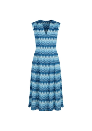 Derhy Fanchette midi dress - Blue