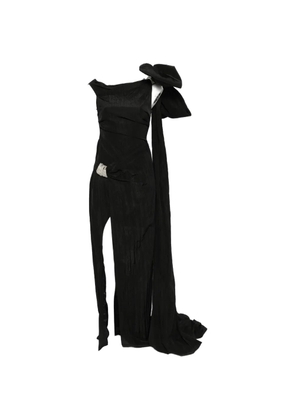 David Koma bow-detail maxi dress - Black