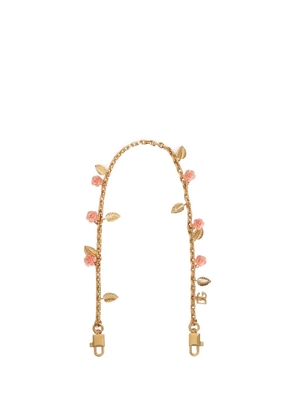 Dolce & Gabbana metal shoulder strap with roses - Gold