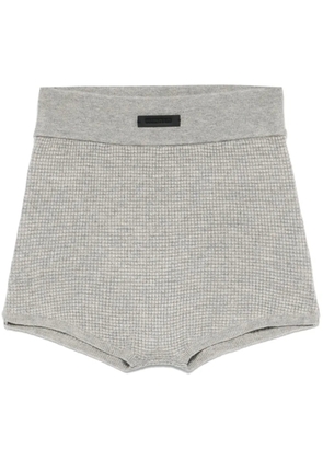 FEAR OF GOD ESSENTIALS waffle-knit shorts - Grey