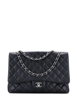 CHANEL Pre-Owned Classic Single Flap Bag Quilted Caviar Maxi shoulder bag - Black