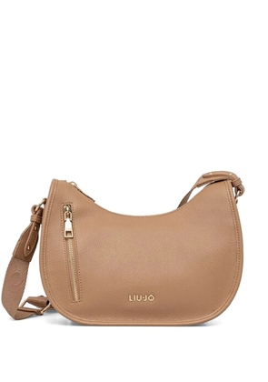 LIU JO zip logo crossbody bag - Neutrals