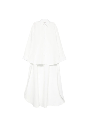 Balenciaga cape-detail shirt - White