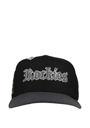 NEW ERA CAP 59FIFTY Colorado Rockies Old English Script 1995 script fitted hat - Black