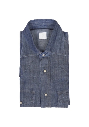 Eleventy pocket buttoned shirt - Blue