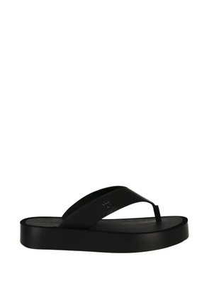 Tory Burch platform flip flops - Black