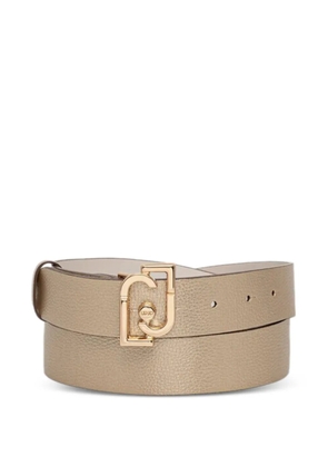 LIU JO logo-buckle belt - Neutrals
