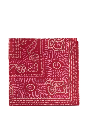 ISABEL MARANT patterned scarf - Red