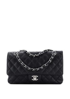 CHANEL Pre-Owned Classic Double Flap Bag Quilted Caviar Medium shoulder bag - Black