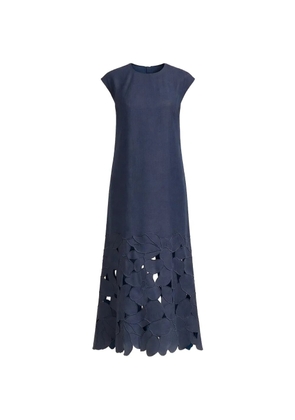 Sachin & Babi Sabette floral laser-cut midi dress - Blue