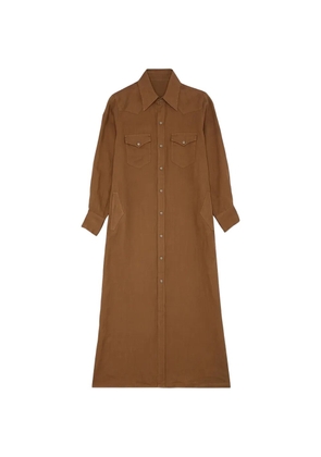 Fortela Arley buttoned shirt dress - Brown