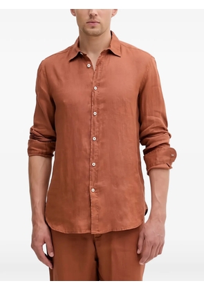 Benetton buttoned linen shirt - Brown