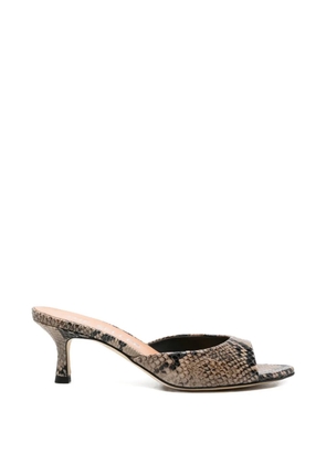 The Seller snake-pattern sandals - Neutrals