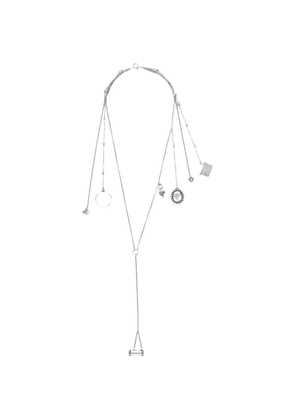 Ann Demeulemeester multi-charm necklace - Silver