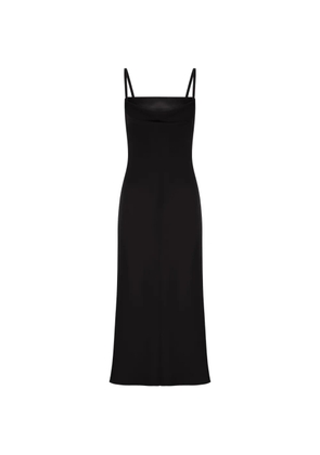 Max Mara Cady draped midi dress - Black