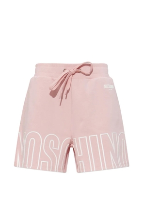 Moschino logo-print shorts - Pink