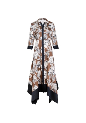 Tanya Taylor floral print selene dress - Brown