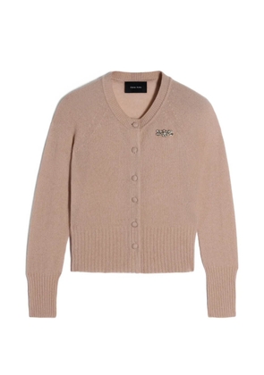 Simone Rocha relaxed embellished cashmere cardigan - Neutrals