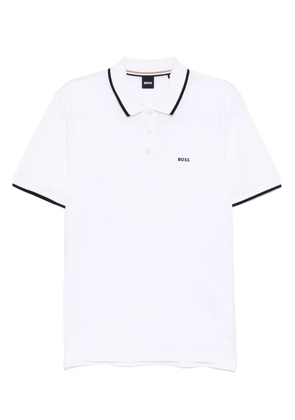 BOSS logo polo shirt - White