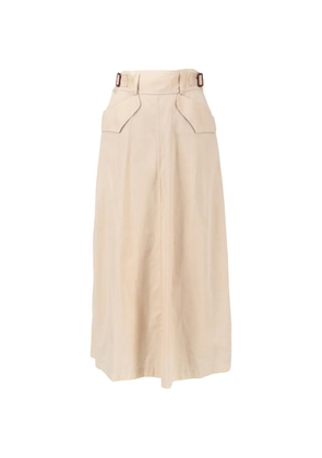 Mondrian A-line midi skirt - Neutrals