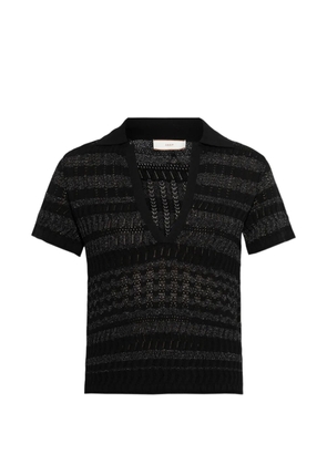 Akep V-neck knitted top - Black