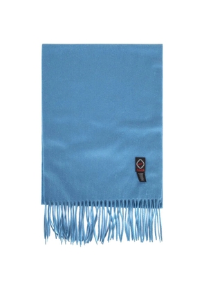 ASCOT fringed classic scarf - Blue
