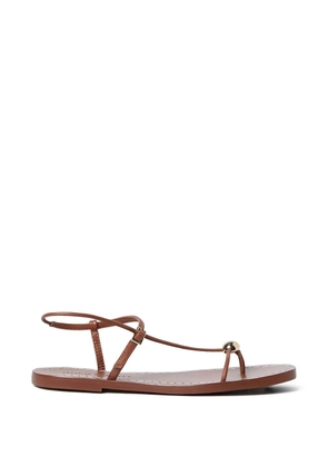 Loeffler Randall Lara ornament-detail strappy flat sandals - Brown