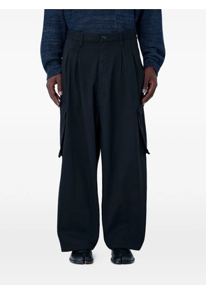 Yohji Yamamoto belt-loop pocket trousers - Black