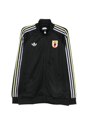 adidas x JFA striped-detal zip-fastening sweatshirt - Black