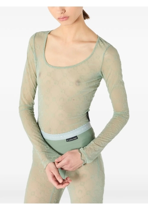 Marine Serre Moonogram T-shirt - Green