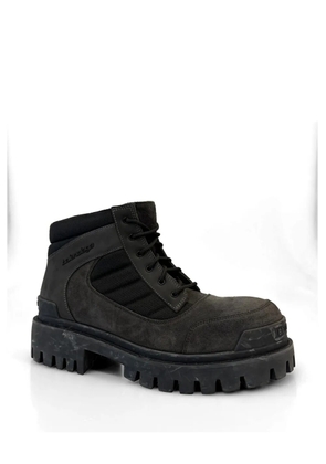 Balenciaga lace-up combat boots - Grey