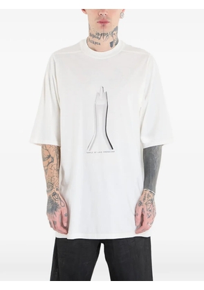 Rick Owens DRKSHDW graphic jumbo T-shirt - Neutrals