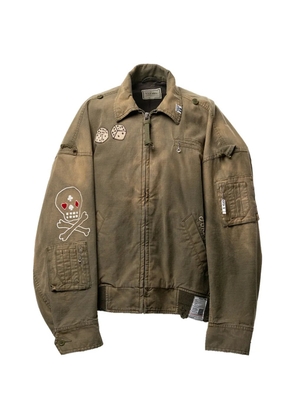 Maison MIHARA YASUHIRO sun faded like bomber jacket - Green