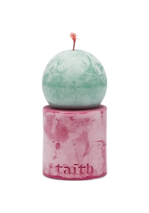 Taith Lulu cylindrical-base candle - Pink