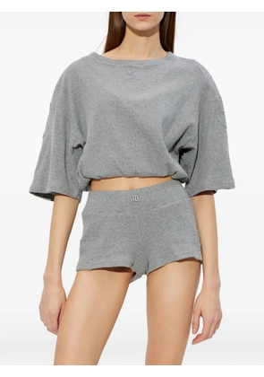 MISBHV knitted cropped T-shirt - Grey
